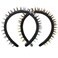 Cuizhiyu Studded Headbands for Women Halloween Headbands 0.98inch Spiky Headband No Slip Fashion Black Punk Headband Pack of 2