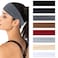 Amariver 8 Packs Headbands for Women Trendy Gym Headband Yoga Sweat Hair Hoops Soft Wide Hair Bands Cotton Head Wear Sports Headband Non-slip Fashion Hair Accessories for Women Girls