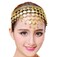 Fodattm Indian Dance Headband Tribal Hair Band Belly Dance Hair Hoop Gypsy Jewelry Gold Head Chain