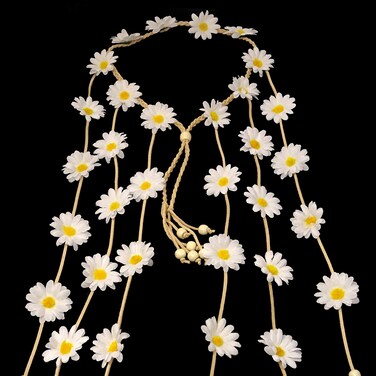 Honbay Adjustable Bohemia Flower Headband Sunflower Hair Wreath Festival Hair Band