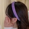 Jumwrit Rhinestone Headband Glitter Non-Slip Wide Headband Solid Hair Band Purple Cute Hair Hoop Wave Shape Headband Fashion Hair Accessories for Women Girls(Style 2)