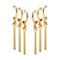 1 Pairs Gold Triple Earrings Clip with Single Ear Piercing for Woman Men Cosplay &amp; Anime Lovers, Anime Merch Jewelry Suitable for Daily Exhibition &amp; Performance Wear
