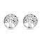AeraVida Nature Inspired Simple 10mm Tree of Life Round .925 Sterling Silver Stud Earrings   Classic Sterling Silver Stud Earring for women   Vintage Stud Earrings