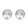 AeraVida Nature Inspired Simple 10mm Tree of Life Round .925 Sterling Silver Stud Earrings   Classic Sterling Silver Stud Earring for women   Vintage Stud Earrings