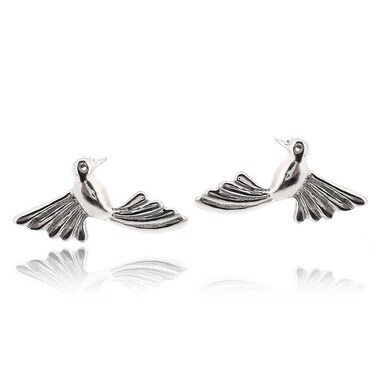 Sovats Bird Earring For Women 925 Sterling Silver Rhodium Plated - Simple, Stylish Stud Earrings&amp;Trendy Nickel Free Earring