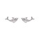 Cute Dolphin Tiny Stud Earrings 925 Sterling Silver Minimalist Animal Small Statement Earring Studs Posts for Little Girls Women Hypoallergenic