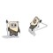 Jewelili Star Wars&trade; Fine Jewelry EWOK&trade; Women&#39;s Earrings 1/6 CT.TW. Champagne and White Diamonds, Sterling Silver and 10K Yellow Gold