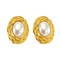 Oval Pearl Stud Earrings for Women Stainless Steel Twisted Freshwater Pearl Studs Earrings Jewelry Gifts for Mothers Day