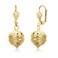 Gem Stone King 18K Gold Plated 1-1/4 Inch Dangle Drop Spheres Lever-Back Earrings For Women