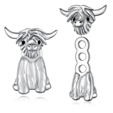 Highland Cow Earrings 925 Sterling Silver Cow Earrings for Women Cute Animal Jewelry Gifts For Women