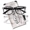 GQUEEN 2 Pack Fashion Glasses Non Prescription Fake Glasses for Women Men Clear Lens Square, PE2