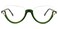 Zeelool Stylish Semi-rimless Cat Eye Glasses Frame for Women with Non-prescription Clear Lens Felicia VHP0189-11 Green