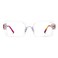 Zeelool Eyeglasses Frames for Women Transparent Non Prescription Eyewear Glasses Chic Rectangle Full Glasses with Spring Hinges JGA976890-02