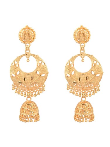 Efulgenz Indian Jewelry Traditional Gold Tone Jhumka Jhumki Tassels Big Dangle Earrings for Women