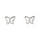 Minimalist Infinity Butterfly Earrings for Women 925 Sterling Silver Hypoallergenic Small Cute Stud Cartilage Tragus Post Nickel Free Simple Animal 20G Ear Piercing Jewelry