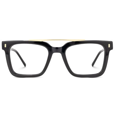 Zeelool Classic Non-prescription Clear Lens Eyeglasses for Women Men Thick Square Frame Eyewear Schmauch WX017022 Black