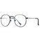 Pro Acme Classic Round Metal Clear Lens Glasses Frame Unisex Circle Eyeglasses (Black)