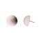 Wood Button Earrings for Women, Vintage Style Round Wooden Organic Jewelry, 0.75 inch