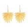 Palm Leaf Earrings for Women, Cute Coconut Tree Leaf Earrings for Womens, Tropical Palm Tree Leaf Dangle Earrings Hypoallergenic, Gold Leaf Statement Drop Earrings, Zinc, No Gemstone