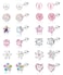 SAILIMUE 12 Pairs Hypoallergenic Screw Back Earrings for Women Girls Surgical Steel Cute Heart CZ Flower Pearl Ball Tiny Screwback Stud Earring