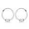 AeraVida Balinese Ball Beaded 14mm Sterling Silver Hoop Earrings   Classic Sterling Silver Huggies Earrings   Vintage Earrings for Women   Small Bali Hoop Earrings Set