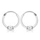 AeraVida Balinese Ball Beaded 14mm Sterling Silver Hoop Earrings   Classic Sterling Silver Huggies Earrings   Vintage Earrings for Women   Small Bali Hoop Earrings Set
