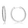 Vir Jewels 1/2 cttw Diamond Hoop Earrings .925 Sterling Silver 26 Stones Dangle 3/4 Inch