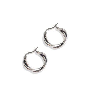 Irish Celtic Knot s925 Sterling Silver Vintage Infinity Small Hoop Earrings for Women Fashion Twist Love Click Top Huggie Round Hoops Hypoallergenic Jewelry Gifts for Birthday Wife