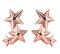 Yumilok Jewelry Three Stars 925 Sterling Silver Rose Gold Plated Ear Climber Studs Hypoallergenic Earrings for Women/Ladies/Girls