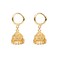 Efulgenz Gold Tone Indian Hoop Earrings Hoop Jhumka Earrings for Women Traditional Bridal Wedding Bollywood Jewelry Jhumka Jhumki Dangle Earrings Set Indian Jhumkas for Women