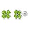 Gem Stone King 925 Sterling Silver Green Peridot Earrings For Women   2.43 Cttw   Gemstone August Birthstone   Heart Shape 4MM
