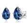 Gem Stone King 925 Sterling Silver Neptune Mystic Topaz 6-Prong Stud Earrings For Women Men (2.00 Cttw, Pear Shape 8X5MM)