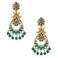 BodhaTraditional Indian Gold Plated Designer Ethnic Chandbali With CZ, LCT Crystals,Kundan, Polki &amp; Pearls Earrings for Women (SJ_1792_G)