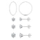 925 Sterling Silver Stud Earrings Set for women   14K Gold Plated Hypoallergenic Stud Earrings   Clear Cubic Zirconia Stud Earrings  4 Pairs Different Sizes Sterling Silver Earrings