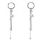 Vintage Ball Bead Tassel Drop Dangle Earrings for Women Men Stainless Steel Charms Moon Star Small Hoop Cartilage Cuff Clip on Fashion Punk Fans Jewelry