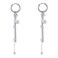 Vintage Ball Bead Tassel Drop Dangle Earrings for Women Men Stainless Steel Charms Moon Star Small Hoop Cartilage Cuff Clip on Fashion Punk Fans Jewelry