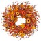 Sggvecsy Artificial Fall Wreath 22&rsquo;&rsquo; Autumn Front Door Wreath Harvest Wreath with Pumpkin Daisy Berry Maple Leaves Fall Decorations for Outside Indoor Wall Window Festival Thanksgiving Autumn Decor