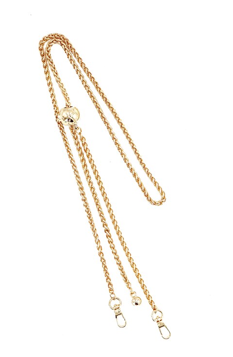 EASTERUP Purse Chain Strap,Adjustable Shoulder Cross Body Chain Strap with Metal Buckles for Women,41-51 Inch Gold Replacement Chain Strap
