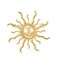 Sun Brooch Pin Gold-Plated Lapel Pins Jewelry Birthday Gifts for Women Men