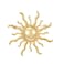Sun Brooch Pin Gold-Plated Lapel Pins Jewelry Birthday Gifts for Women Men