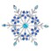 Gyn&amp;Joy Women's Aqua Blue Austrian Crystal Snowflake Brooch Pin Holiday Winter Silver-Tone BZ188