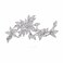 GULICX Silver Tone Zircon Flower Blossom Diamante Brooch Badge Pin Classic Design for Women
