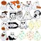 20 Pieces Cute Ghost Enamel Pin Kawaii Pins Halloween Funny Lapel Pins Ghost Brooches Badges Aesthetic Gift Cartoon Boo Pumpkin Flying Spirit Enamel Pins for Women Men Backpack Jacket Clothes