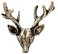 NOUMANDA Retro Deer Head Antlers Brooch Collar Pin Jewelry For Women