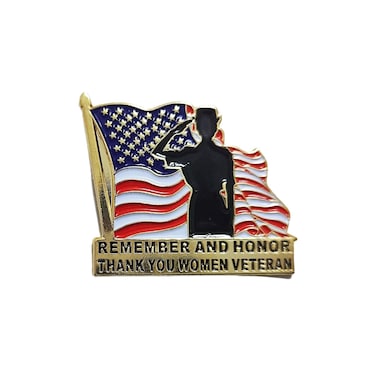 USA Thank You Women Veterans Day Lapel Pin Badge Brooch Decorations Gifts Memorabilia (10)