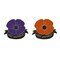 Enamel Poppy Flower Brooches Pin Set for Women Men Veterans Cute Red Purple Lest We Forget Statement Badges Lapel Pins Remembrance Memorial Day Jewelry Souvenir Gifts 2 Pieces