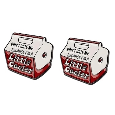 Don't Hate Me Because I'm a Little Cool" Words Enamel Pin - Cute Cartoon Socially Awkward Badge for Bag, Clothes &amp; Lapel - Funny Punk Jewelry &amp; Cooler Brooch Gifts for Friends, Men, Women, Adults (2)