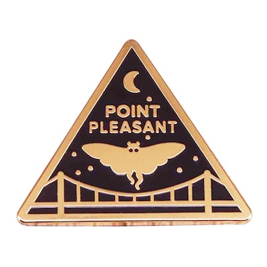 Ficsowy Enamel Pin Mysterious Mothman Shaped Brooch For Science Lovers, Lapel Pin Accessory Gift for Men and Women