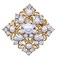 SELOVO Bridal Wedding Rhinestone Brooch Pin Accessory Gold Tone
