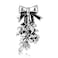 WithLoveSilver 925 Sterling Silver Christmas Holidays Mistletoe and Ribbon 2in1 Brooch Pin and Pendant